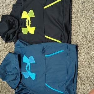 Two Under armour youth small sweatshirt